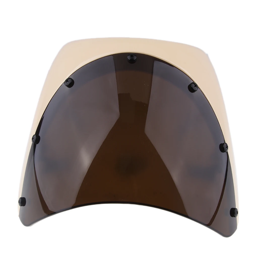 Retro Cafe Racer Style 7'' Headlight Lamp Handlebar Fairing Windshield Universal Less Turbulence Improves Stability