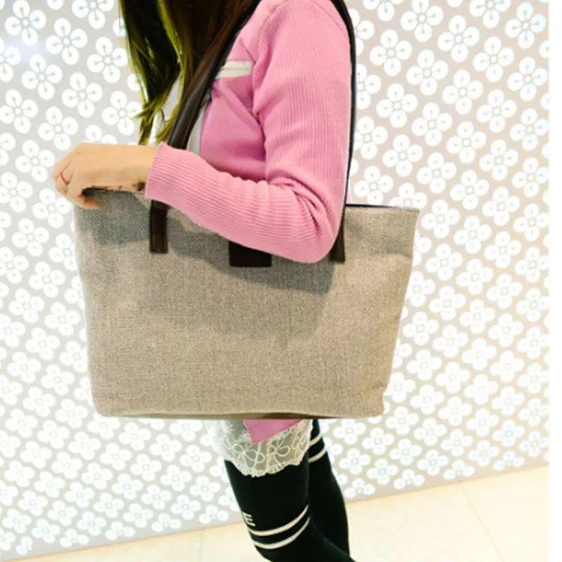 

1pcs Women Lady Canvas Big Capacity Handbag Shoulder Minimalist Messenger Bag Best Sale-WT
