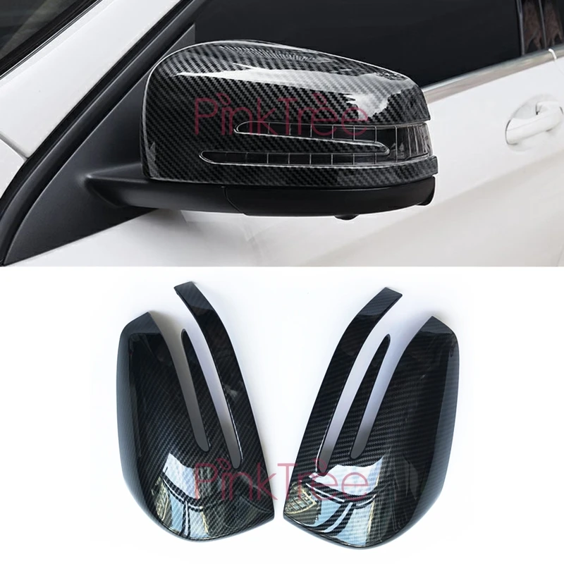 Carbon Fiber Color Side Wing Door Mirror Cover for Mercedes A Class
