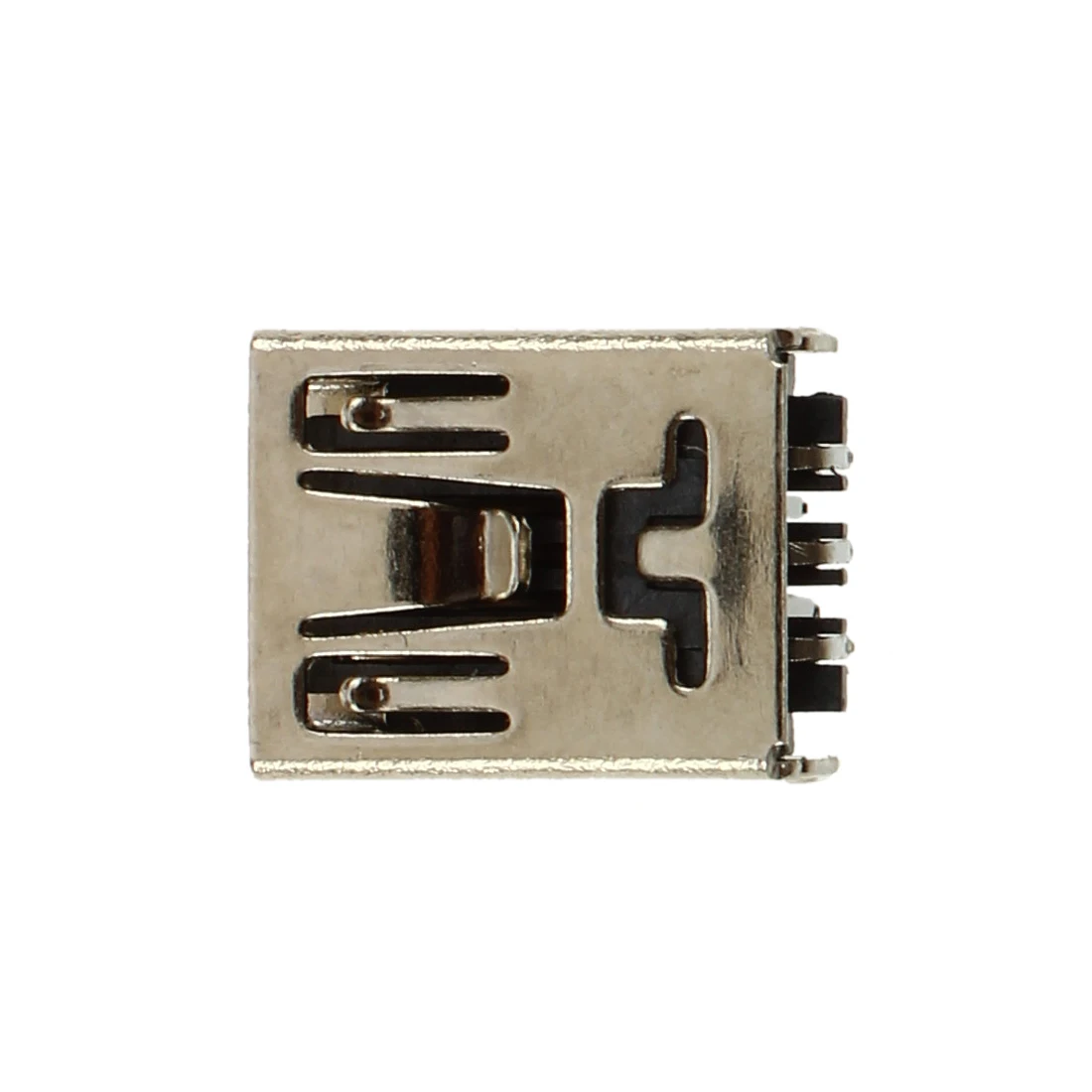

10 Pcs Mini USB 5 Pin Female Socket DIY SMT Connector Silver Tone Dark Gray