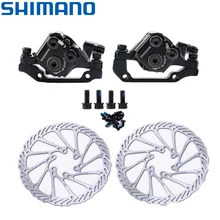Shimano BR-M375 механические дисковые тормозные суппорты для Acera Alivio Deore с смоляные подушечки M375 суппорт передний/задний/пара ротора