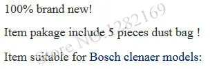 5x пылесос Hepa фильтр мешок для пыли G мешки для Bosch BSG BSA VS 6000 Activa60 7000 пылесос Запчасти Аксессуары