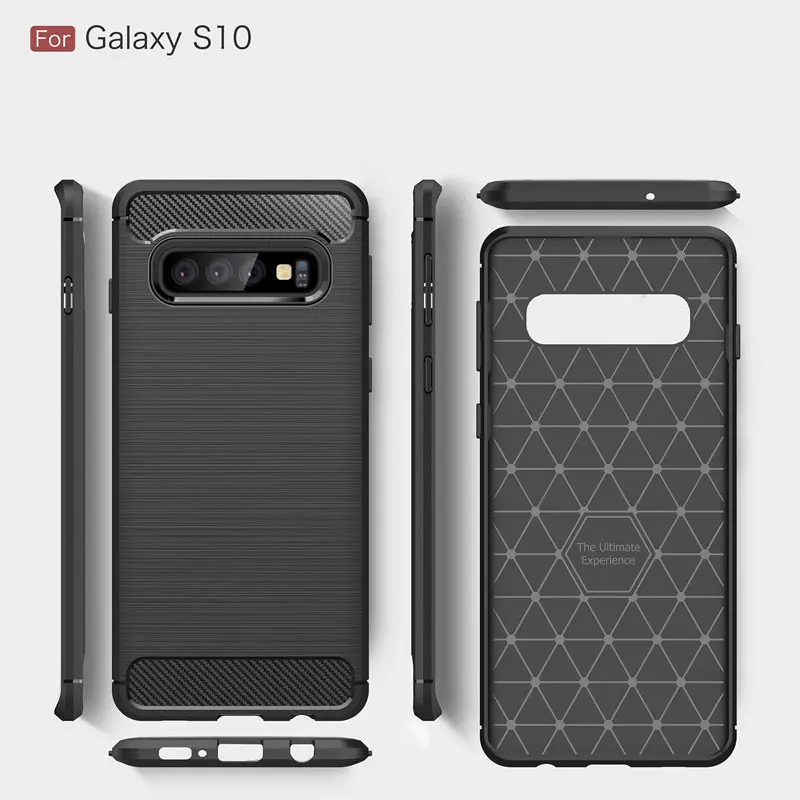 Мягкий ТПУ чехол для телефона samsung s10 противоударный задний Чехол для galaxy s10 lite тонкий силиконовый матовый чехол для galaxy s10 plus