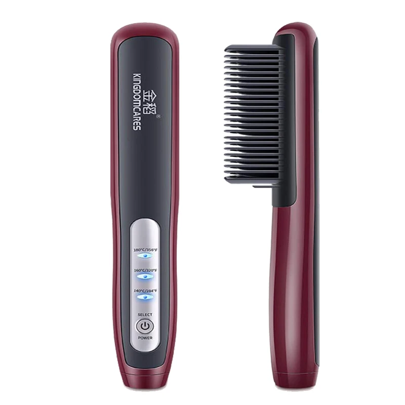 

Portable Hair Straightener KD388B Curling Straightening Irons Ceramic Hair Straightening Comb Anti Scald Styling Tools