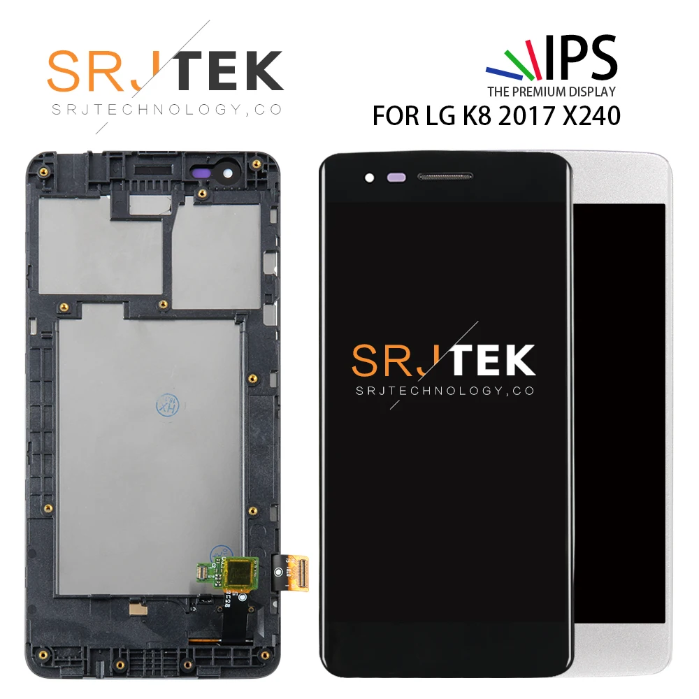 

Original LCD For LG K8 2017 X240 LCD Display Touch Screen Digitizer with Bezel Frame Full Assembly 5.0'' For LG K8 2017 Display