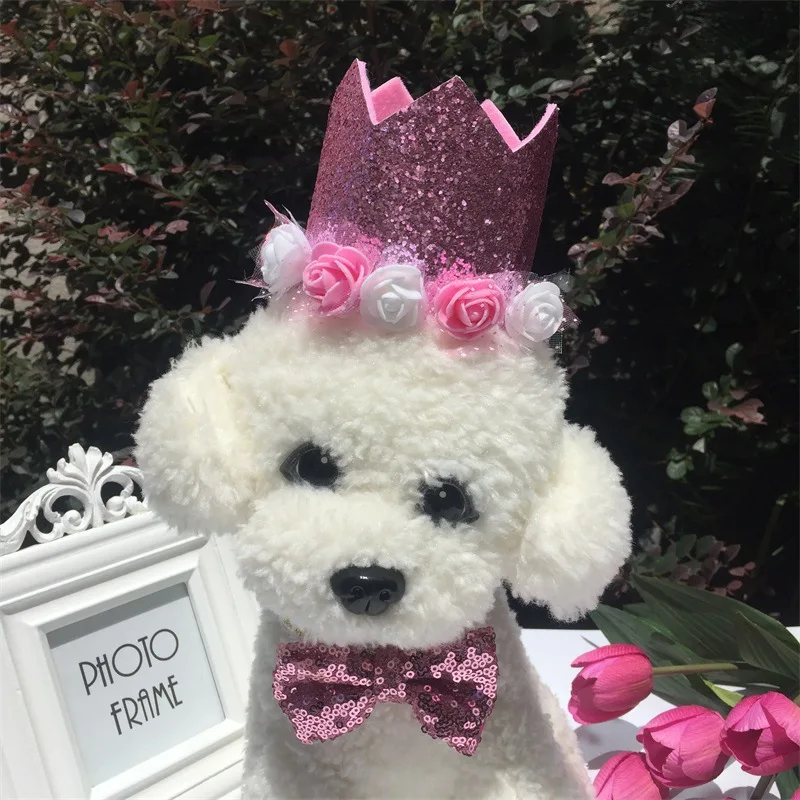 

Puppet Dog Cat Birthday Hat Bow Tie Kids Children Crown Flower Party Hats Ties Birthday Dress Decor Festival Party Supplies