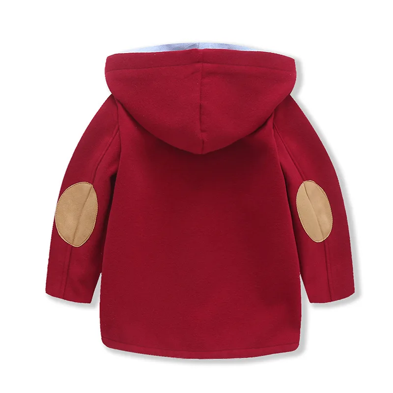 Новинка года; модная весенняя куртка на пуговицах для маленьких девочек; Европейская детская одежда; пальто с капюшоном для малышей 2-8 лет; детская верхняя одежда
