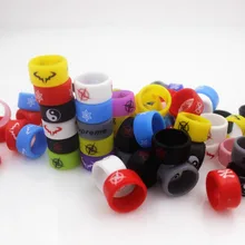 Glotech 100 шт./лот Новые силиконовые резиновые кольца для Vape декоративные полосы для 18650 механический мод RTA RBA RDA вапорайзер Атомайзер