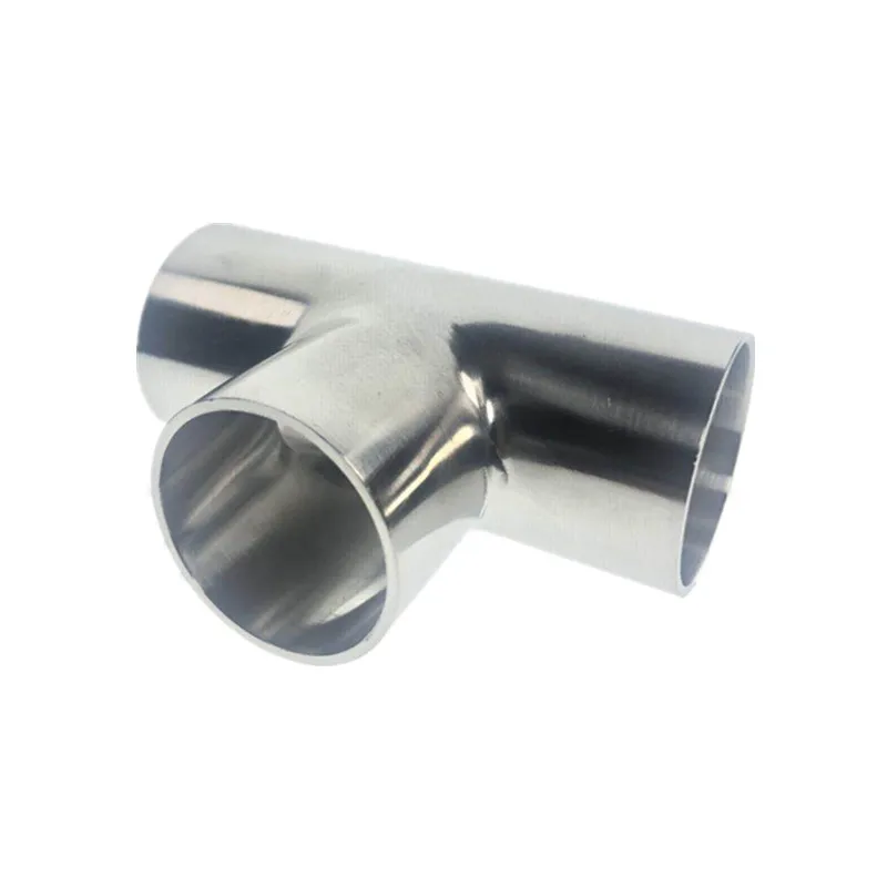 Accesorios de conexión de tubería de soldadura sanitaria tipo T pulido de acero inoxidable de grado alimenticio 304 Accesorios de conexión de tubería de soldadura sanitaria tipo T pulido de acero inoxidable de grado alimenticio 304