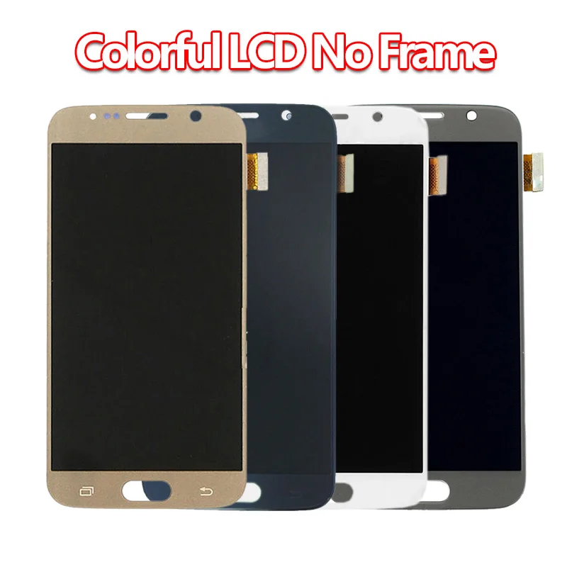 5,1 ''Супер AMOLED дисплей Замена для SAMSUNG GALAXY S6 G920 SM-G920F G920F G920FD+ кодирующий преобразователь сенсорного экрана в сборе
