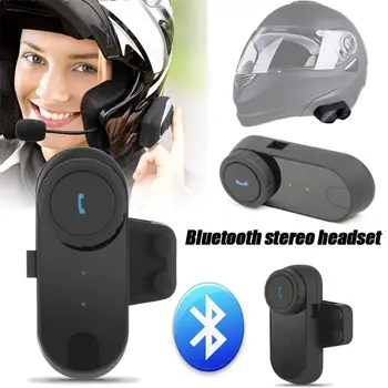 

Helmet Waterproof Stereo Wireless Bluetooth Headset Kit Hands-free Headsets & Microphones Accessorie with Button Switch