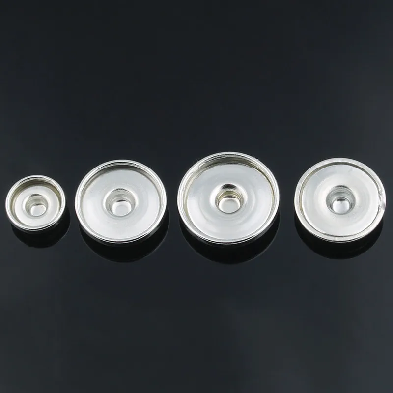 

Hot sale 12MM&18MM&20MM for make print snap buttons xinnver snap Base Interchangeable Accessories DIY jewelry ZM032