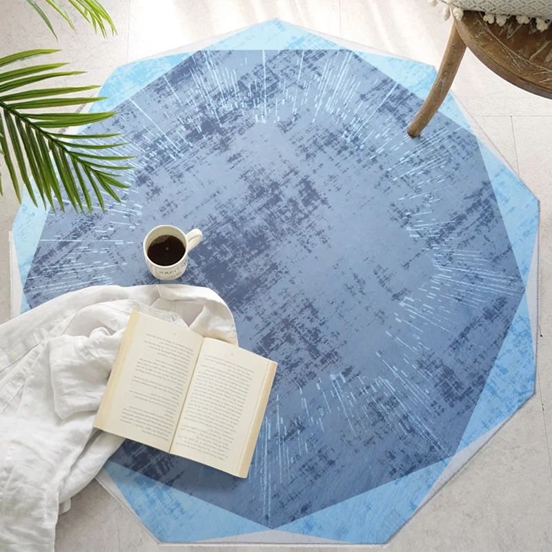 

Loartee Now Minimalist Style Geometric Pattern Round Rug Bedroom Living Room Kitchen Children's Room Home Decor Carpet Tapetes
