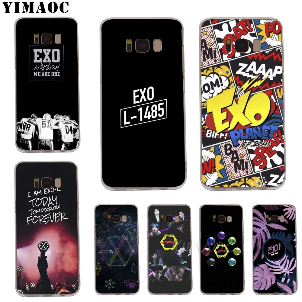 Чехол YIMAOC EXO THE EVE из мягкого ТПУ для Galaxy j3 j5 j6 j7 A5 2016 2017 A6 A9 2018 Note 8 9 S7 edge S8 S9 S10 Plus S10e |