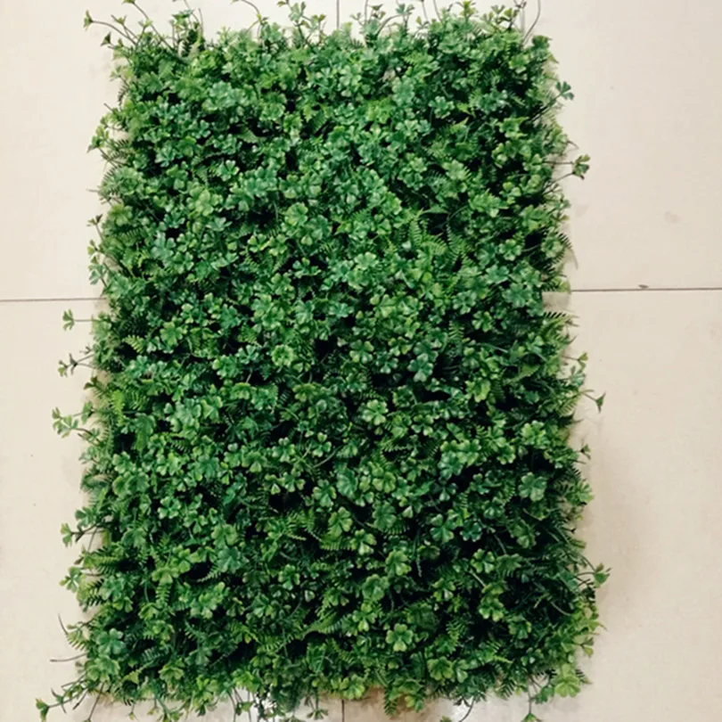 6p Artificial Plastic Clover Grass Turf 60cmX40cm Thick Lucky Grass