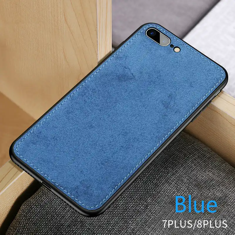 New Fabric Ultra thin Canvas Silicon Phone Case For iphone 7 8 6 ...