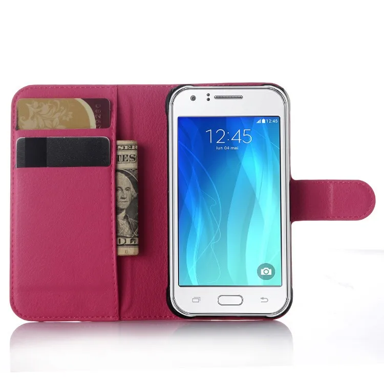 Luxury Wallet Flip PU Leather Case Cover For Samsung Galaxy J1 Ace J110H J110F Duos Case Cell Phone Case Back Cover With Gift (7)