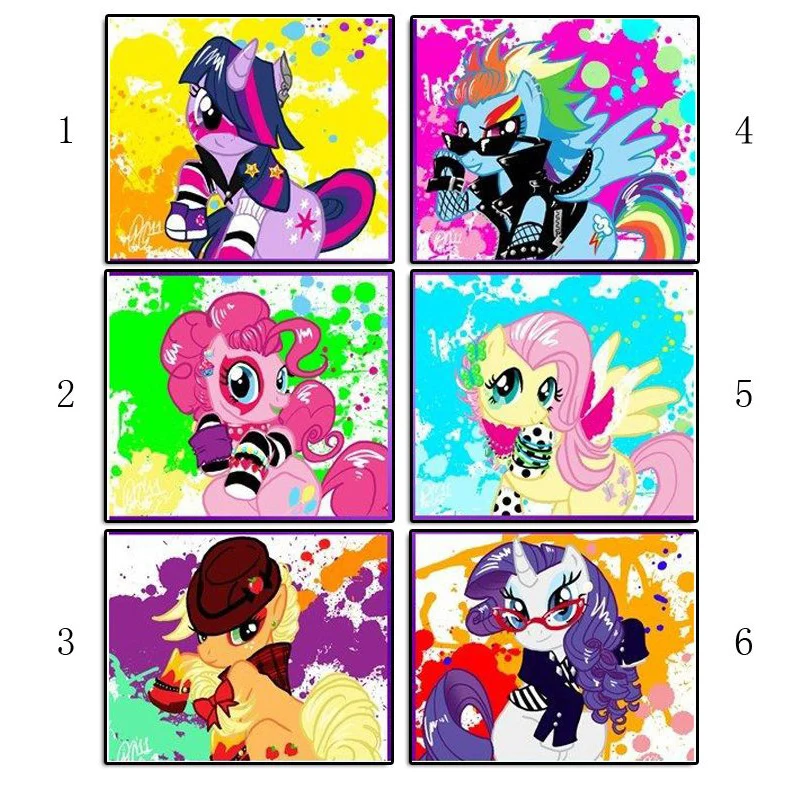 

5D DIY Diamond Painting Cartoon Color pony Painted Mosaic Embroidery Gift Cross stitch Embroidery Crafts home Decoration