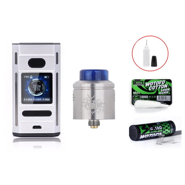 Laisimo F4 TC коробка мод 360 Вт Vape комплект с Wotofo профиль RDA атомайзер 24 мм Бесплатный подарок 10 шт. ватная сетка катушка vs люкс мод комплект - Цвет: Red Kit