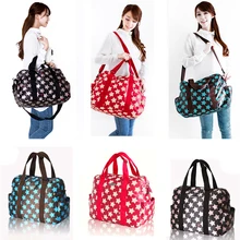 Multifunctional 3 Colors Baby Diaper Nappy Changing Bags Large Capacity Waterpoof Star Pattern Nappy Handbags Tote