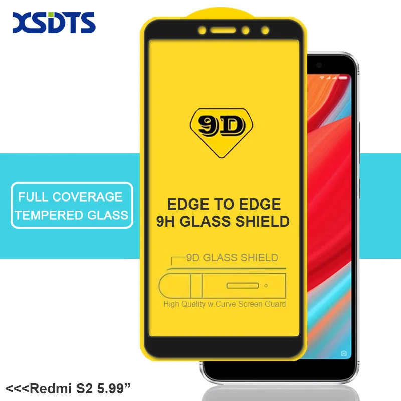 XSDTS 9D закаленное стекло для Xiaomi Redmi Note 6 5 Pro 7 4 4X 6A 5A S2 A2 Lite Полное покрытие Полный Клей протектор экрана стекло