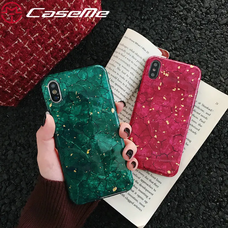 

Marmore Impressao Caixa Do Telefone Para Xiaomi Mix 3 2 S Glitter Folha de Ouro Galvaniza Caso de Volta Suave Para 8 SE 6 6X