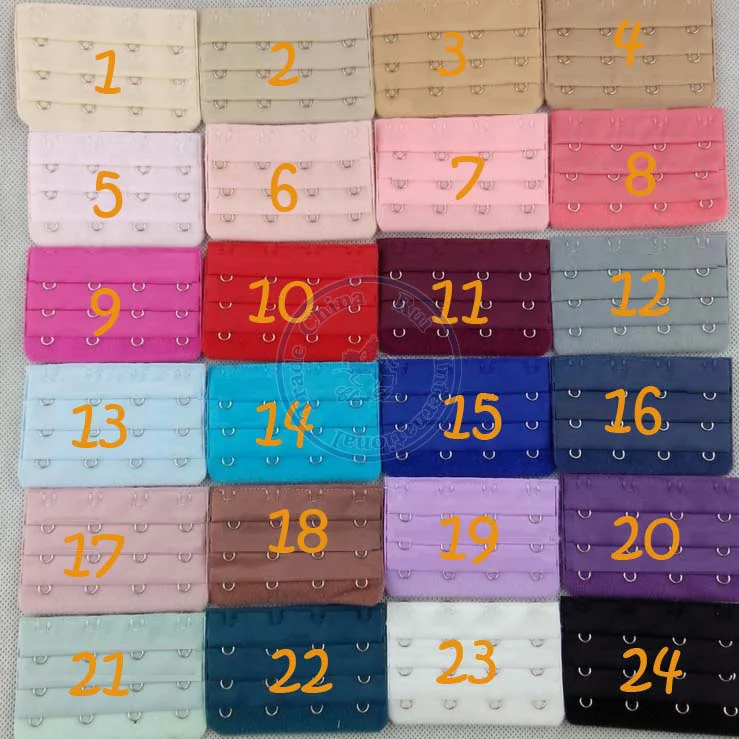 

Ladies 4 Hooks Bra Strap Extender hook clip perfect Nude ADJUSTABLE BELT buckle multi color sweet color available