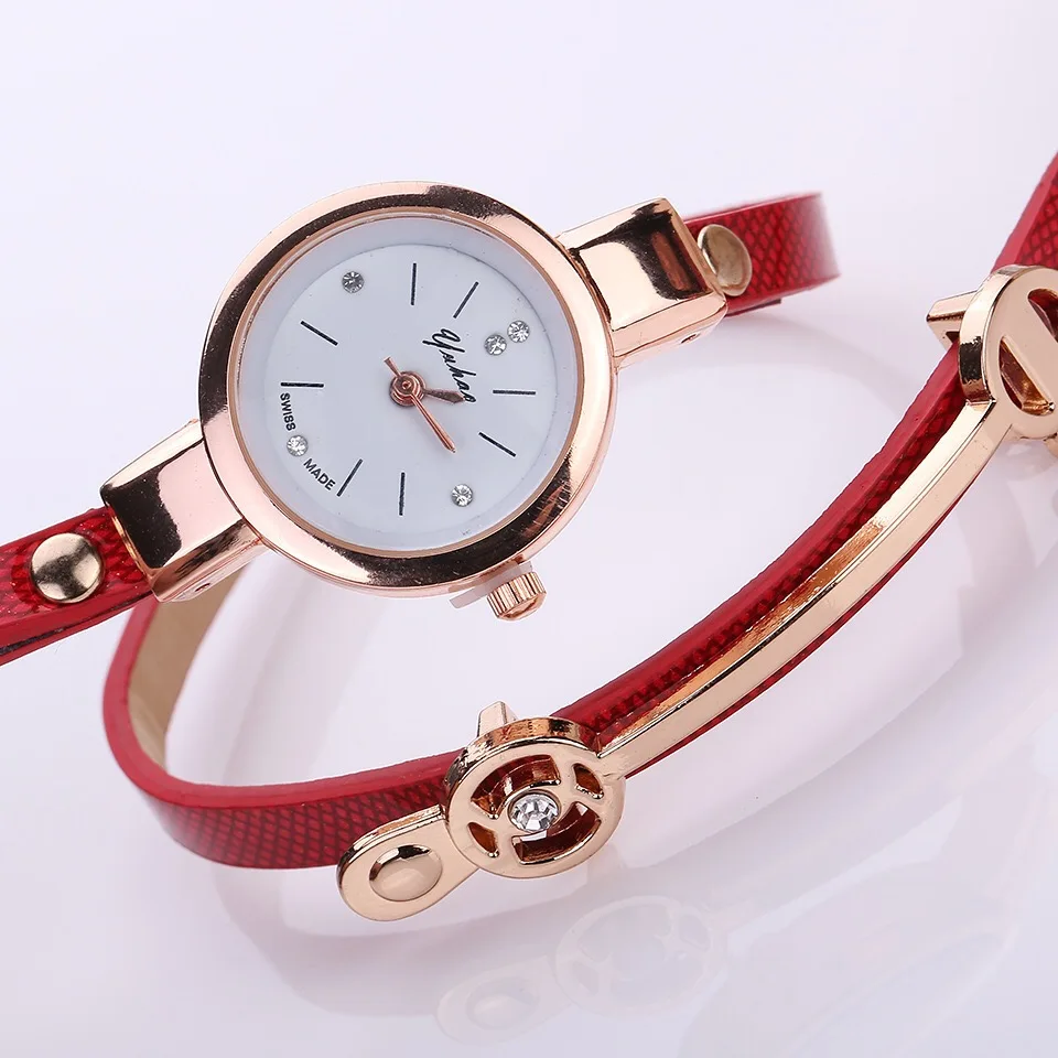 Ультрамодный женские часы с 3 слоями пояса, хорошее качество, модные женские часы-браслет