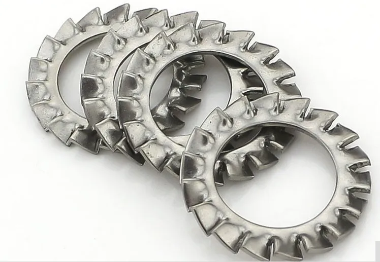 

100pcs/lot M3M4/M5/M6/M8 stainless steel 304 external toothed gasket washers serrated lock washers hardware244