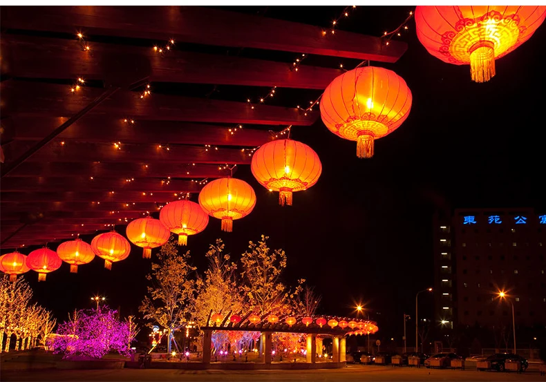 Китайские Красные фонарики 40 см китайский новогодний фестиваль свадебные предметы домашнего обихода китайская культура Китайский Свадебный Декоративный