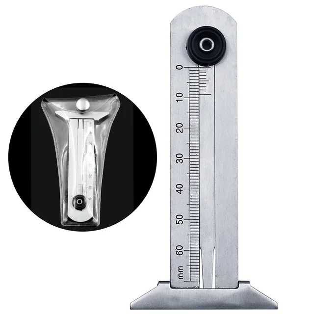 Stainless Steel Car Tyre Tire Tread Depth Gauge Meter Ruler Caliper ...