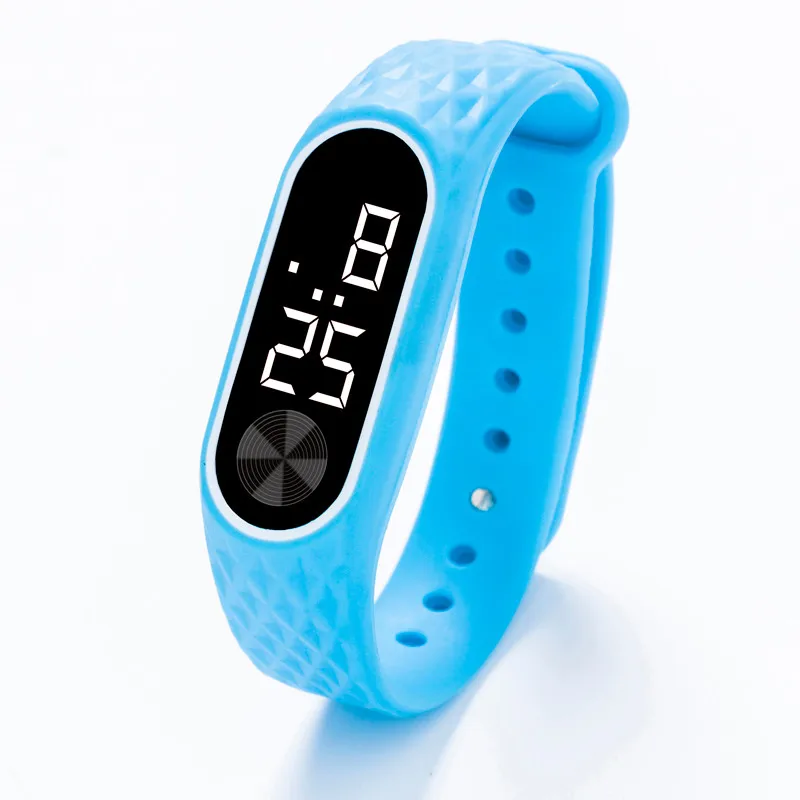 Светодиодный спортивный браслет с цифровым дисплеем для женщин, часы с силикагелем, Reloj deportivo para mujer Wd2