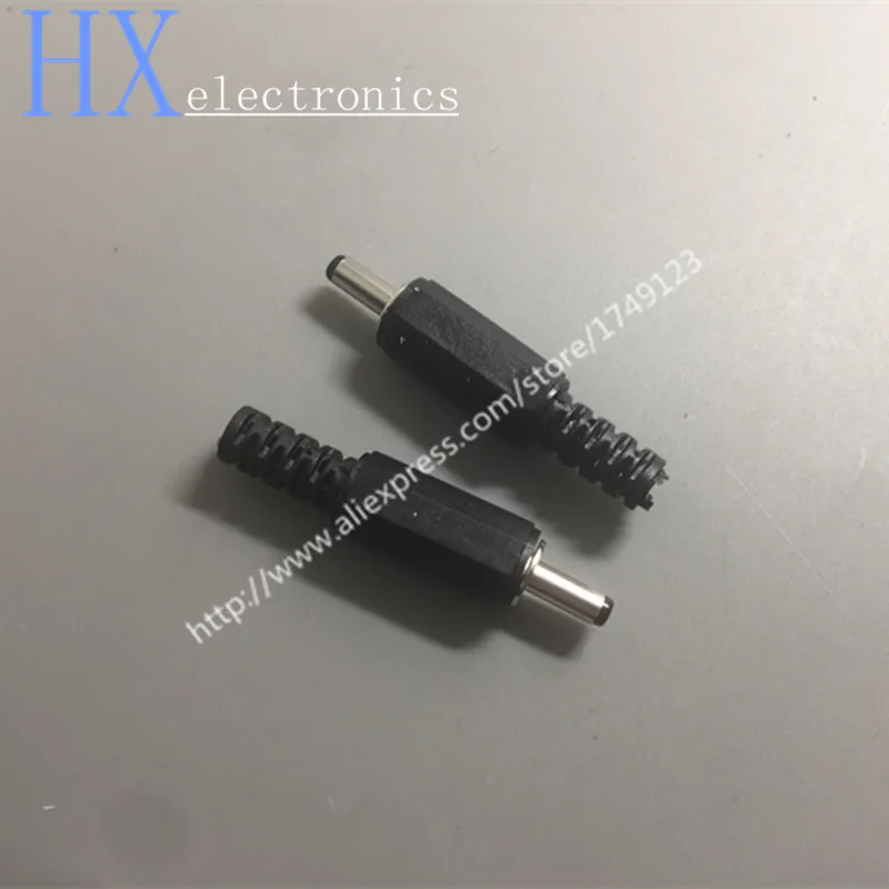 

Free shipping 10PCS 3.5 mm*1.3 mm Male Solder DC Power Barrel Tip Plug Jack Connector