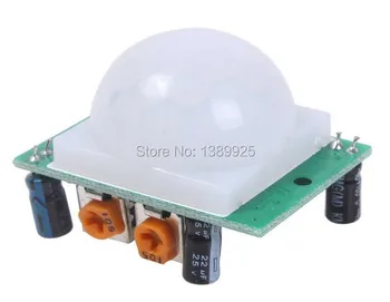 

Free Shipping 100PCS/Lot HC-SR501 Adjust IR Pyroelectric Infrared PIR Motion Sensor Detector Module