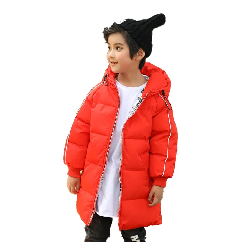 

2018 Russia Winter Boys & Girls Down Jacket Warm Thick Duck Down & Parkas Children Casual Hooded Jackets & Coat With Big Pocket