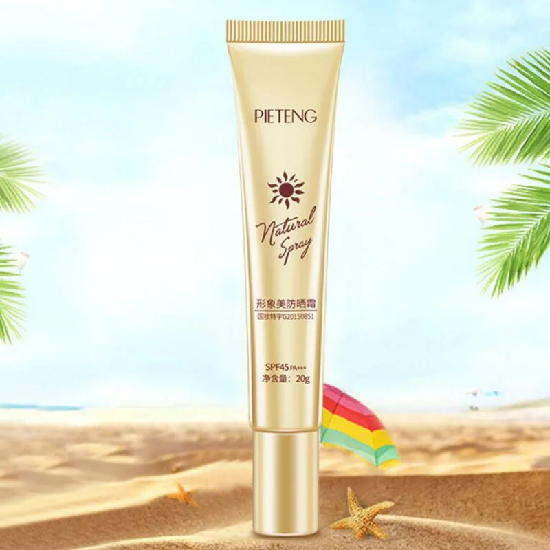 Водонепроницаемый солнцезащитный крем для лица и тела SPF45|Защита губ| |