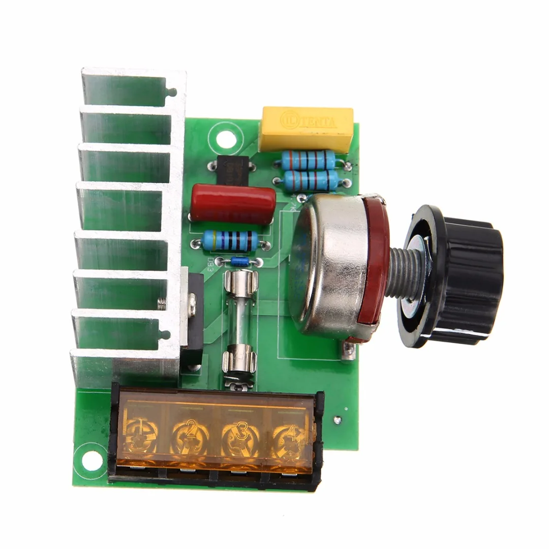 High Quality SCR Voltage Regulator 4000W AC 220V Adjustable Regulator Motor Speed Control Dimmer for Lamp Electric Furnace
