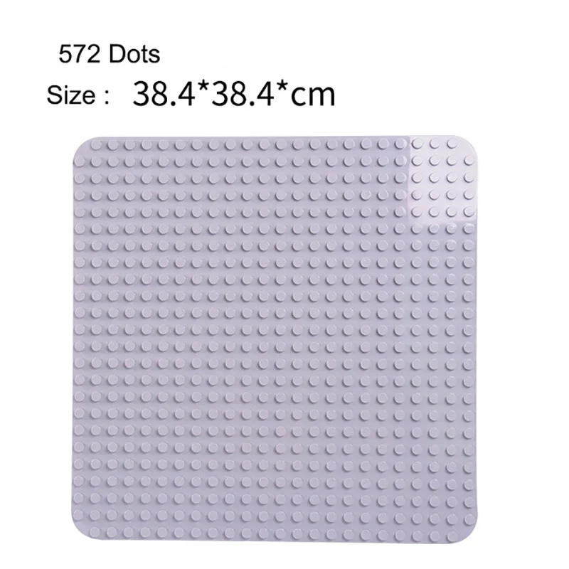 

Large Size Baseplate Big Base Plate 572 Dots Exlarge Brick Solid Plate Toys Compatible Legos Duploe DIY Toys For Child Kids Gift