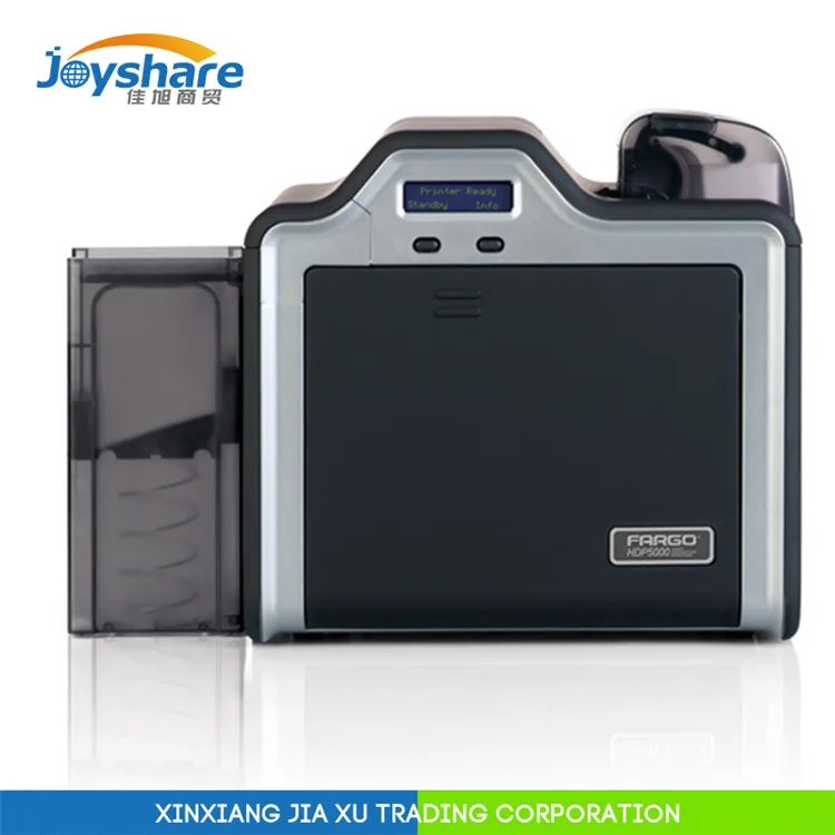 

Fargo HDP5000 Single-Sided High Def Color ID Card Printer  use ribbon 84051 film 84053 u ribbon 84061
