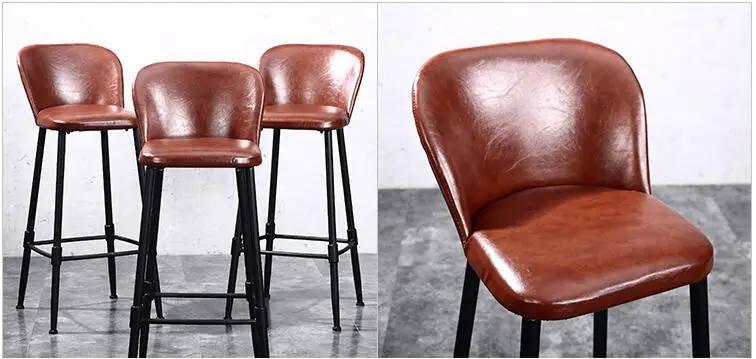Bar chair. Vintage bar stools. Back seat. Lounge chair. Cafe chair. Iron chair
