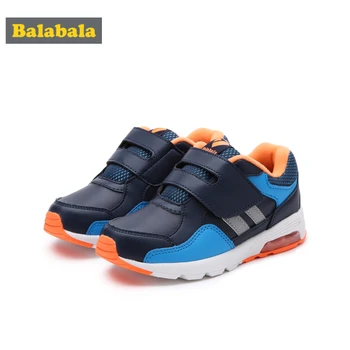 

Balabala Boys Fleece-Lined Sneakers with Hook-and-loop Strap for Kids Toddler Boy Padded Collar and Insole Breathable
