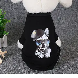 Мода питомец щенок собака жилеты одежда хлопковая летняя рубашка в стиле панк Французский бульдог костюмы для маленьких собак кошки Йорки