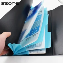 EZONE 1 шт. A4 Кнопка сумка для файлов большой емкости 3 сетки 8 цветов сумка для информации о собрании пластиковая папка креативные канцелярские принадлежности