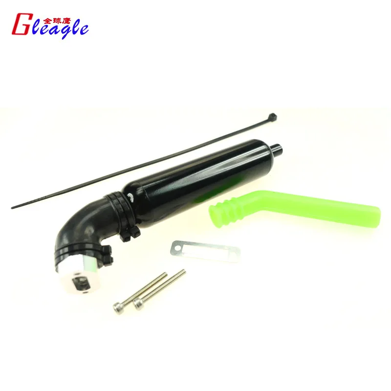 

Gleagle Exhaust pipe Assembly with Extension Rubber Tube for 480N Fuel Helicopter