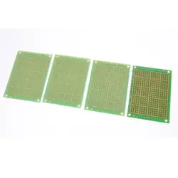 

4 Pcs Copper Plated Prototype PCB Board Universal Stripboard Veroboard 7cmx5cm