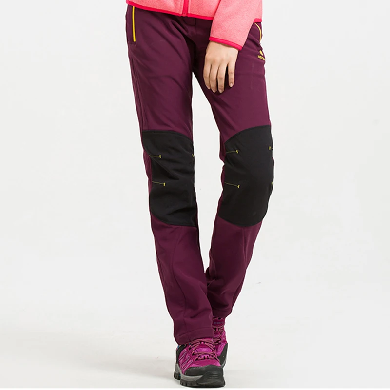 Pantalones de senderismo para acampar a prueba de agua para hombres, mujeres, invierno, invierno, grueso, Polar, Softshell, pantalones de senderismo al aire libre Pantalones de senderismo para acampar a prueba de agua para hombres, mujeres, invierno, invierno, grueso, Polar, Softshell, pantalones de senderismo al aire libre