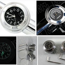 CNC руль Уличный Термометр и часы для Kawasaki Vulcan Classic VN 400 VN500 VN800 900 1200 1500 1600 2000 вертолет крейсер