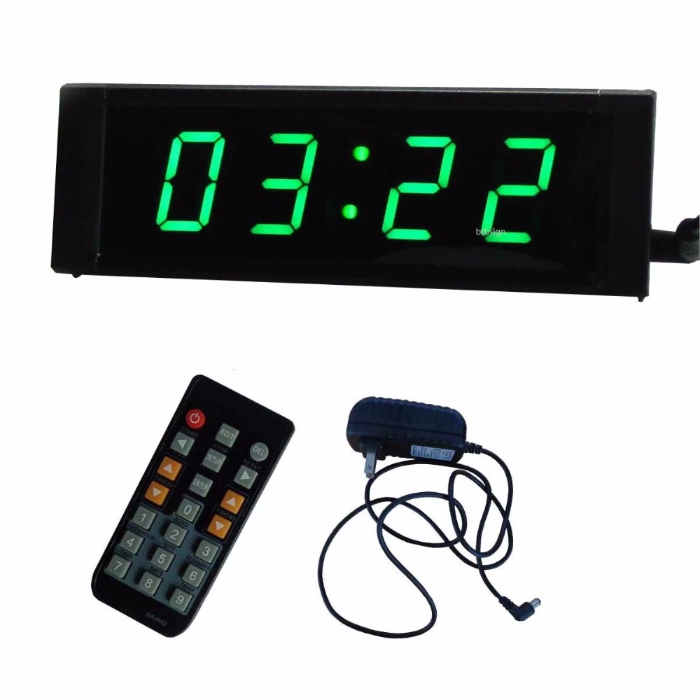 led verde 1 4 digitos reloj de pared led reloj digital cuenta atras cuenta regresiva cuenta arriba en minutos segundos