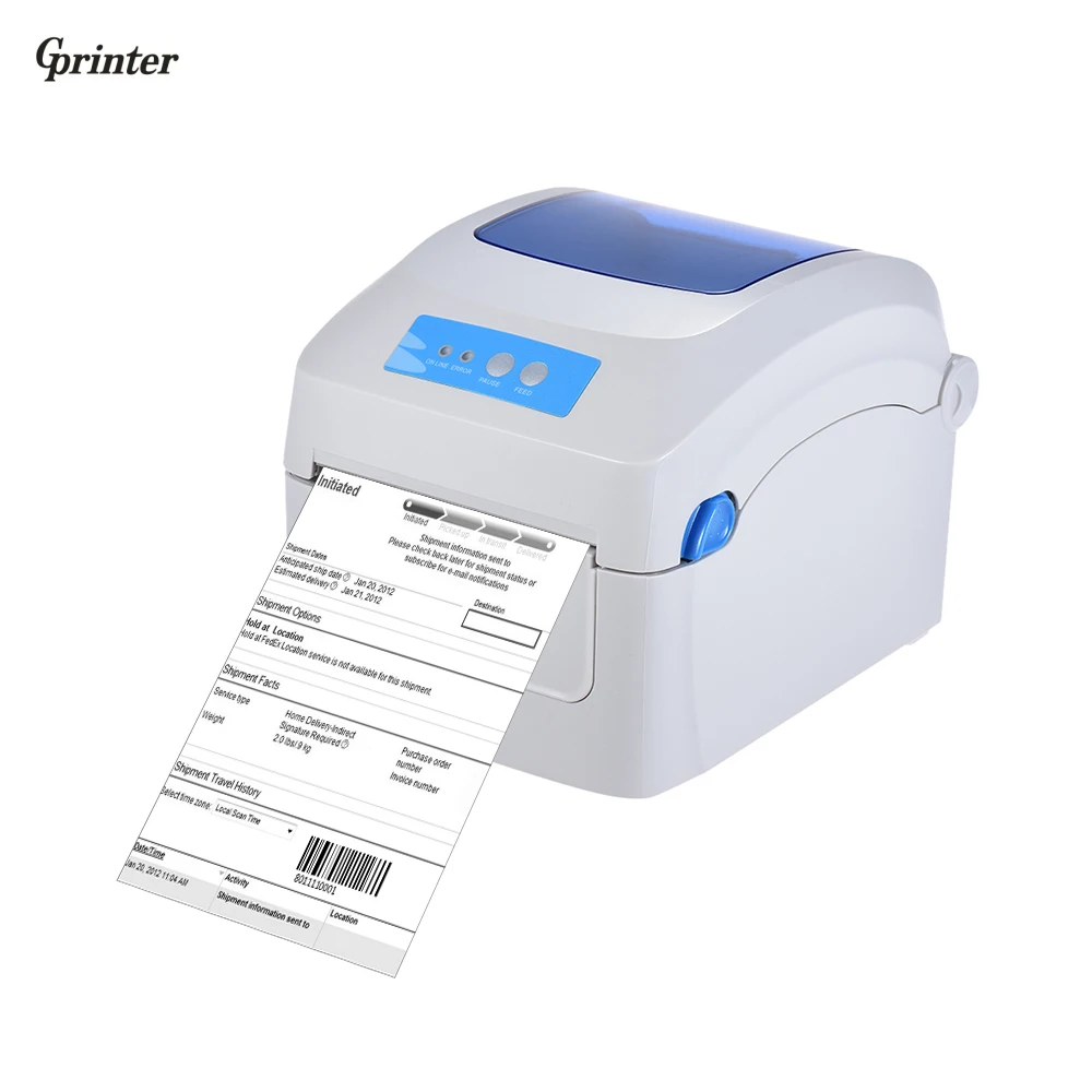 Thermal Printer 1D 2D QR Barcode Label Address E Waybill Printing 8inch