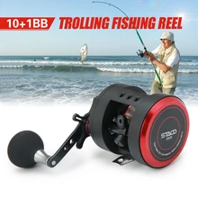 10+ 1 BB Рыболовные Катушки Влево/Вправо 5,6: 1 троллинг катушка барабан Рыболовная катушка змееголов бас лосось катушка